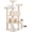 Beige, variant on Made4Pets Cat Tree Tower 56in Cat Tower for Indoor Cats Kitten Tree Multi-Level Cat Tree with 2 Condo Furniture Activity Center with Scratching Posts Funny Toys Kittens Pet Play House, Grey