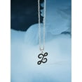 thumbnail image 4 of JewelersClub 1/4 CTW Black Diamond Initial Letter Pendant Necklace for Women | .925 Sterling Silver Z Alphabet Monogram Necklaces for Girls | Script Capital Letters | Personalized Jewelry Gift for Her, 4 of 5
