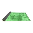 thumbnail image 2 of Ahgly Company Indoor Square Abstract Emerald Green Modern Area Rugs, 3' Square, 2 of 4