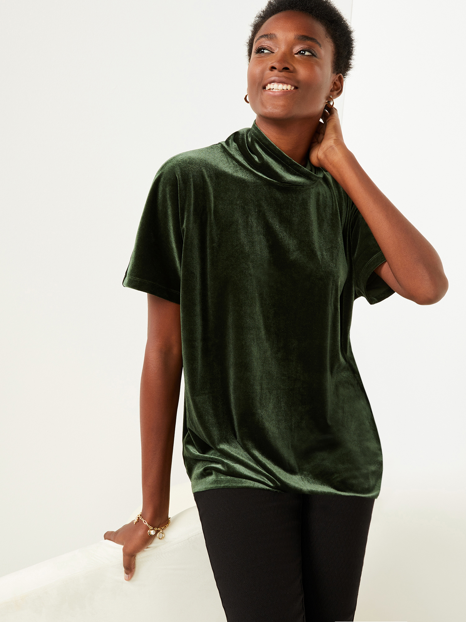 C. Wonder Women's Stretch Velvet Top 
