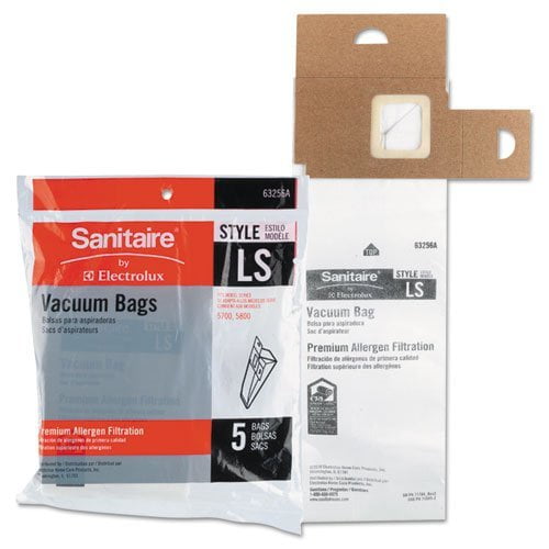 Electrolux Sanitaire Vacuum Bags, Disposable, For Sanitaire Commercial Upright V