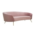 thumbnail image 2 of Pasargad Home BH-S214-V8 Sorrento Lorenzo Velvet Sofa - Pink, 2 of 8