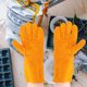 thumbnail image 1 of CRAFTHROU 1Par Guantes De Trabajo Para Jardín De Cuero Vacuno Amarillo Con Protección Para Manos, 1 of 6