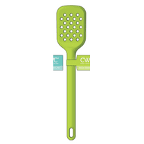 Cook With Color Green 12 Inch Silicone Slotted Spoon