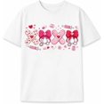 thumbnail image 1 of XOXO - playera de estetoscopio coqueta, playera para el día de San Valentín, playera con diseño de lazo rosa, 1 of 4