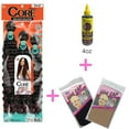 thumbnail image 2 of 3 Bundles Deep Wave, 20/22/24 Inch Heat-Resistant Synthetic Hair Bundles with Wig Cap & Glue - Quick Weave Combo Set, 2 of 7