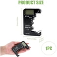 thumbnail image 2 of Mini Digital Battery Tester, ABS Universal Battery Tester with High Definition LCD Display for Types D CAA N LR44 9V 6F22 for Energy Management Use in Electronic Devices, 2 of 5