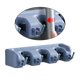 thumbnail image 3 of Soporte para escoba de , Rack de almacenamiento de montaje en pared de fácil instalación, Organizar suministros de limpieza, Herramientas de Azul 4 ganchos Macarena sostenedor de la escoba, 3 of 8
