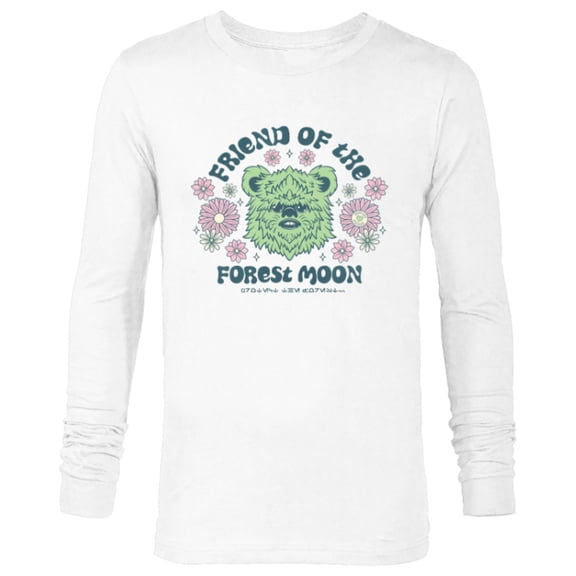 Star Wars Friend of the Forest Moon Support Endor Retro Ewok - Long Sleeve T-Shirt for Men - Customized-White
