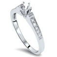 thumbnail image 1 of Bague de Fiançailles Diamant Semi-Mount Or Blanc, 1 of 3