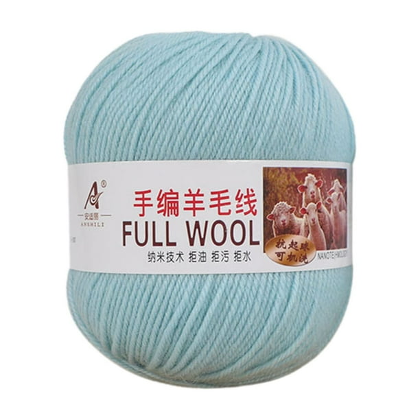 Hilo de Lana Súper Suave | Hilo Acrílico de Peso Medio para Crochet | Hilo Mercerizado Colorido para Manualidades DIY, Suéter, Bufanda, Sombrero, Pantalones, Abrigo | 1 Madeja 50g | Material para