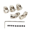 thumbnail image 1 of 3mm Universal Joint Shaft Coupling, Flexible 5PCS Silver 2 Section Impact Resistant RC Universal Joint Coupler  For Motor, 1 of 8