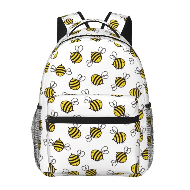 Fotbe Cute Little Bee Mochila Casual con Estampado para Escuela, Viajes y Actividades al Aire Libre - Duradera, Ligera y Cómoda