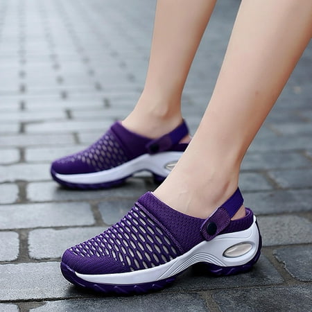 

Bnwani Garden Clogs Shoes for Women Men Mesh Beach Slippers Pool Water Comfortable Arch Support Sandals Purple 8.5