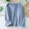 thumbnail image 5 of Fewfanhot Women's Long Sleeve Pajama Top Button Front Design with Soft Velvet Fabric for Cozy Home Wear in Winter, 5 of 9
