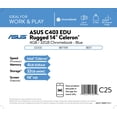 thumbnail image 6 of ASUS C403 14" EDU 4GB/32GB Rugged Chromebook, 14" Intel Celeron N3350, 4GB RAM, 32GB eMMC, Dark Blue, Chrome OS, C403NA-WS42-BL, 6 of 6