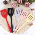 thumbnail image 2 of SZDUDU 2Pack Small Silicone Spatula Turner High Heat Resistant Silicone Turner for Cooking Fish, Eggs, Pancakes and More, Black, 2 of 6