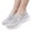 Beige, variant on Womens Walking Shoes Mesh Knitted Washable Snap Soft Stretch Flats Comfortable Breathable Mary Jane Flats Workout Shoes with Arch Support