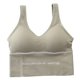 thumbnail image 2 of Qarigey Sports Strap Crop Top Mujer Fitness Ropa interior Chica Transpirable Chinlon Strap Bra Ejercicio Lencería Ropa interior verde claro Qarigey AP000410-06, 2 of 6