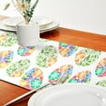 thumbnail image 6 of Coolnut Watercolor Easter Egg Table Runner - 14x108 Inch Soft Fabric Table Runner, Heat-Resistant for Kitchen, Dining, Holiday House Decor, 6 of 7