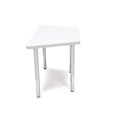 thumbnail image 3 of OFM TRAP-SL-WHT Adapt Series Trapezoid Student Table - 18-26 in. Height Adjustable Desk, White, 3 of 3