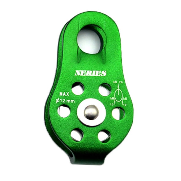 Neries rock escalada polea liviano liviano lápiz lateral soltero polea resistencia a la presión travesía truco bloque bloque múltiple colores verde Eigraketly OD003188-02