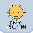 thumbnail image 4 of Inktastic Sunshine I Love My Glamma Boys or Girls Baby Bib, 4 of 4