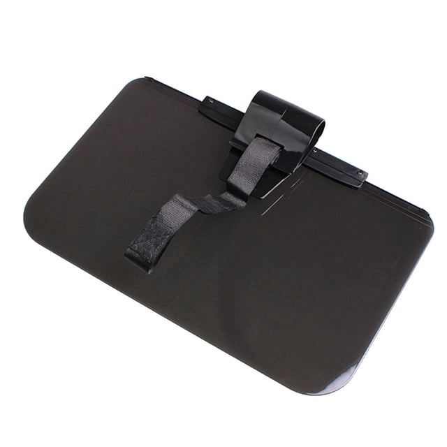 Extensor de parabrisas tintado antideslumbrante para automóvil - Extensor de visera de bloque antideslumbrante para rayos solares y UV para cualquier automóvil, camión o RV de gran tamaño (negro)
