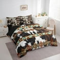 thumbnail image 3 of Castle Fairy Cow Print 7-Piece Twin Bedding Sets for Teens Women Men,Bohemian Aztec Bedding Comforter Set,Exotic Style Breathable Sheet Sets,Super Cozy Room Decor, 3 of 8