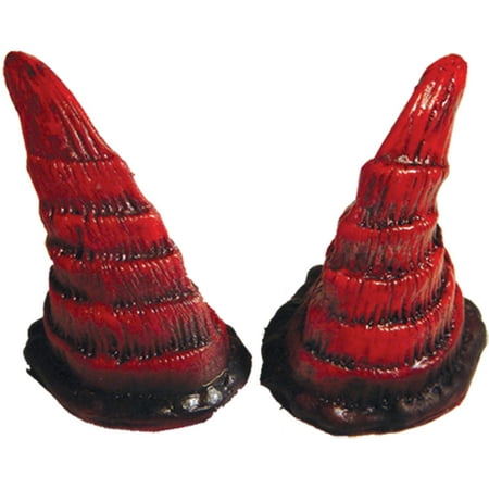 Red Goat Horns Adult Halloween Accessory