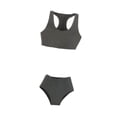 thumbnail image 2 of Traje de Baño Femenino a Escala 1/6, Bikini, Chaleco Deportivo Y Pantalones Cortos, Colección de Moda, Parte Superior E Inferior, Ropa Interior. Gris, 2 of 8
