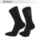 thumbnail image 4 of Calcetines de ciclismo Unique Bargains, transpirables, moldeadores, absorbentes de sudor, anti-fricción, negros, tamaño L, 1 par, número 5, 4 of 6