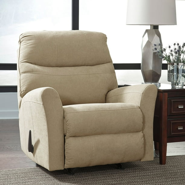 Flash Furniture Benchcraft Maier Rocker Recliner in Cocoa Microfiber - Walmart.com - Walmart.com