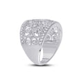 thumbnail image 3 of 14kt White Gold Womens Round Diamond Filigree Fashion Ring 3/4 Cttw, 3 of 4