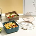 thumbnail image 6 of Lilixerw Clearance Bento Box Adult Lunch Box with Spoon & Fork,2 Compartment Sandwich Containers Travel Snack Boxes,Microwave/Dishwasher/Freezer Safe,Meal Prep Food Storage Containers, 6 of 7