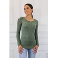 thumbnail image 3 of Brushed Out Two Tone Long Sleeves Top, 3 of 10