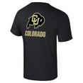 thumbnail image 2 of Men's Colosseum Black Colorado Buffaloes Logo Lockup 2-Hit Active Blend T-Shirt, 2 of 2