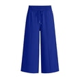 thumbnail image 3 of Kelon Women's Casual Pants, Wide Leg Oversized Cropped Sweatpants for Women Baggy Lounge Travel Pants Fashion Outfits 2026 Summer Clothes Joggers, S, 3 of 3