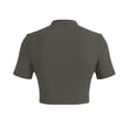 thumbnail image 5 of Levmjia Womens Tops Short Sleeve Round Neck Blouse Casual Lightweight Soft Comfortable Summer Shirt Elegant Solid Color Pullover, 5 of 6