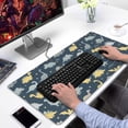 thumbnail image 2 of Long Mouse Pads for Desk,DarkBlue Cartoon Dinosaurs Stars Pattern Desk Mats on Top Of Desks, Desk Mouse Pad Extra Large with 3mm Non-Slip Base and Stitched Edge for Gaming,Office,Work,Home 31.5"x15.7", 2 of 6
