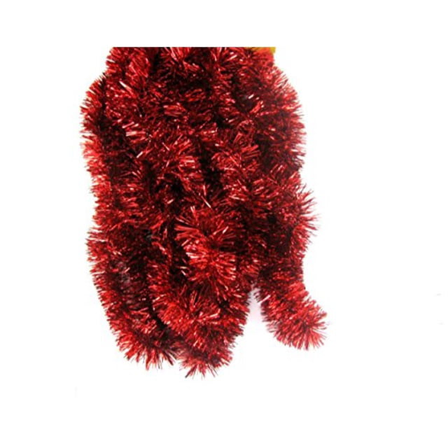 fix find elegant hanging holiday tinsel garland 2.5-inches thick x 15 ...
