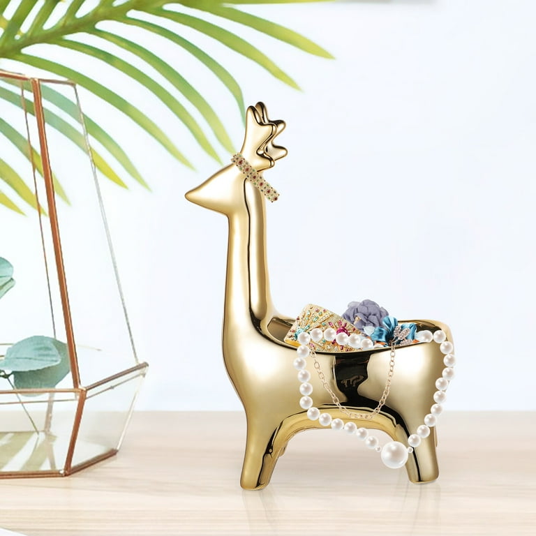 Jewelry Holder Deer Shaped Ring Holder Jewelry Organizer Lipstick