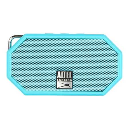 Altec Lansing iMW257 Mini H20 Bluetooth Speaker, Aqua Blue