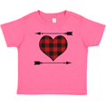 thumbnail image 3 of Inktastic Buffalo Plaid Valentines Day Heart Boys or Girls Baby T-Shirt, 3 of 5