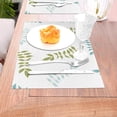 thumbnail image 5 of XMXY Woven Placemats Set of 4 PCS, Abstract Leaf Branch Table Mats Washable Heat Resistant Placemats, 5 of 6