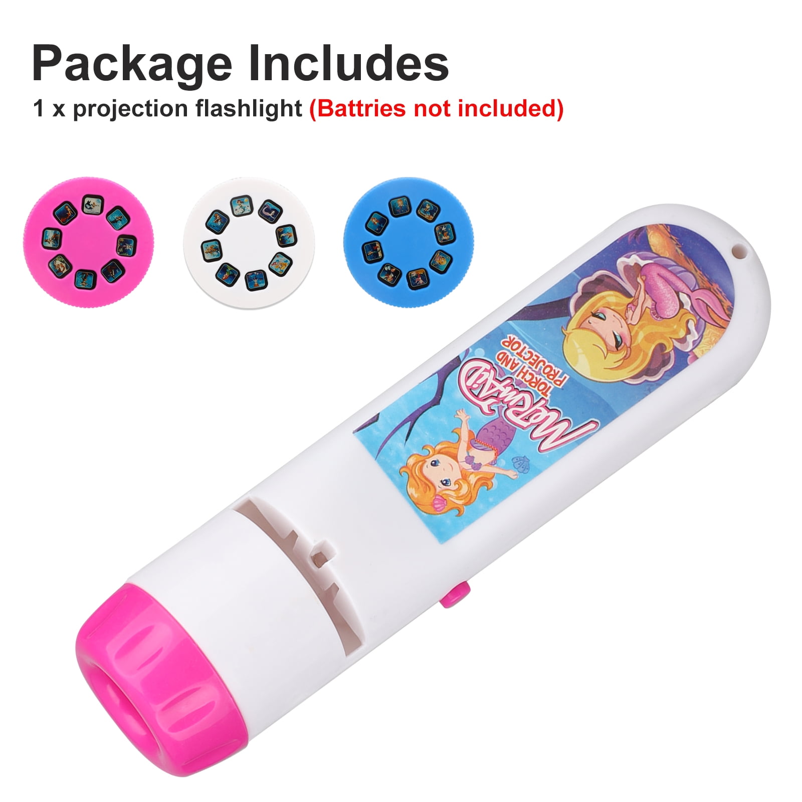 Shimmer & Shine Projector Torch LED Flash Light Kids Gift Torch Night Light 3+y 