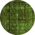 thumbnail image 1 of Ahgly Company Indoor Round Abstract Green Modern Area Rugs, 6' Round, 1 of 4