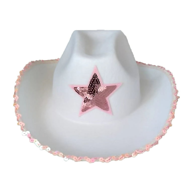 Tiara Felt Cowboy Hats for Costume Accessories Prop, Funny Party Hats  Cowgirl Hats with Trim for Women and Play Dress-Up 