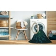 thumbnail image 2 of Ahgly Company Tapis de Zone Carré Lavable en Machine, Vert Sarcelle, 4 Pieds Carré, 2 of 7
