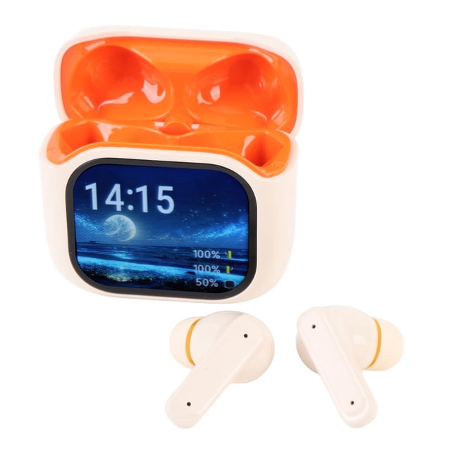 Language Translator Earbuds with Color Touchscreen Charging Case 5.4 ANC Noise Cancelling 140 Languages Translation IPX5 for Music Call